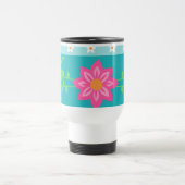 Mug De Voyage Conception de fleurs vibrantes en fleurs (Centre)