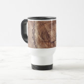 Mug De Voyage Conception de la texture du grain de bois rustique (Devant gauche)