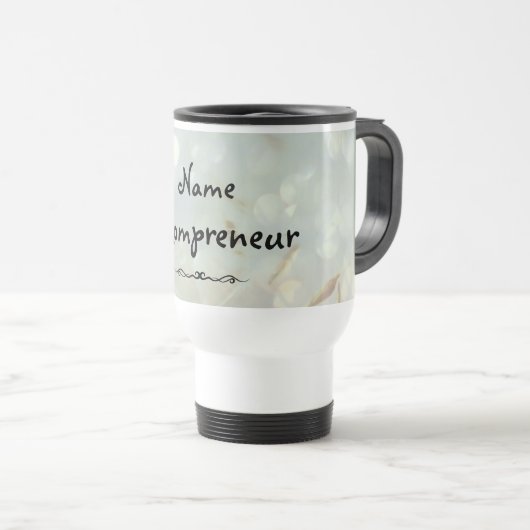 Mug De Voyage Conception de l'entrepreneur (Devant droit)