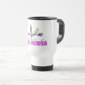 Mug De Voyage Conception de l'infirmière QRS de NICU (Devant droit)