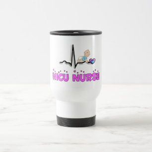 Mug De Voyage Conception de l'infirmière QRS de NICU