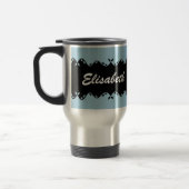 Mug De Voyage Conception de monogramme customisée (Gauche)
