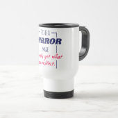 Mug De Voyage Conception de motivation Mentalité de réflexion da (Devant droit)