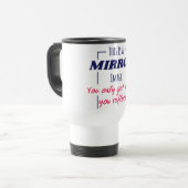 Mug De Voyage Conception de motivation Mentalité de réflexion da (Devant gauche)