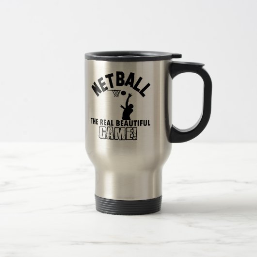 Mug De Voyage conception de net-ball (Droit)