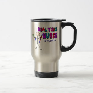 Mug De Voyage Conception de personne de bâton d'infirmière de