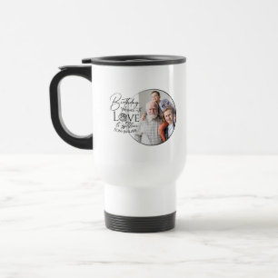 Mug De Voyage Conception de photo de calligraphie d'anniversaire