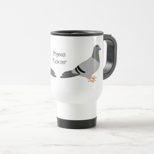 Mug De Voyage Conception de pigeon (Devant droit)