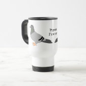 Mug De Voyage Conception de pigeon (Devant gauche)