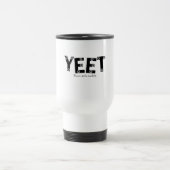 Mug De Voyage Conception de puces grises gras YEET en gras (Centre)