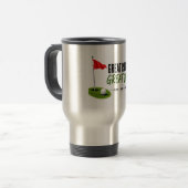Mug De Voyage Conception de typographie Golf Red Flag Golf Lifes (Devant gauche)