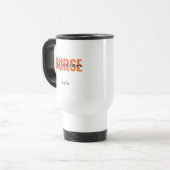 Mug De Voyage Conception de typographie pour infirmière en perfu (Devant gauche)