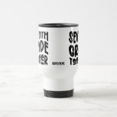 Mug De Voyage Conception de typographie pour professeur de septi (Centre)