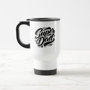 Mug De Voyage Conception de typographie Super Papa Héros-67888