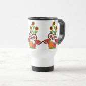 Mug De Voyage Conception des chouettes (Devant droit)