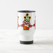 Mug De Voyage Conception des chouettes (Centre)