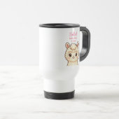 Mug De Voyage Conception d'illustration de lama mignon (Devant droit)