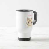 Mug De Voyage Conception d'illustration de lama mignon (Devant droit)