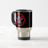 Mug De Voyage Conception drôle d'hiver AUCUN T-shirt de FLOCONS (Devant gauche)