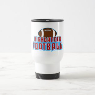 Mug De Voyage Conception du football de montagnards de tailles