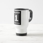 Mug De Voyage Conception du joueur 1 (Devant droit)