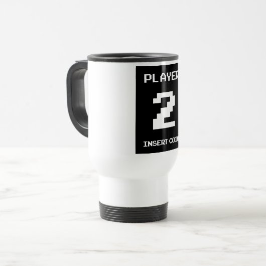 Mug De Voyage Conception du joueur 2 (Devant gauche)