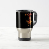 Mug De Voyage Conception esthétique classique de poulet drôle F (Devant droit)