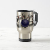 Mug De Voyage Conception faite sur commande de bowling (Devant droit)