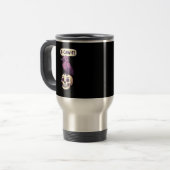 Mug De Voyage Conception graphique d'humour d'Halloween crâne de (Devant gauche)