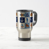 Mug De Voyage Conception océanique marine (Devant droit)