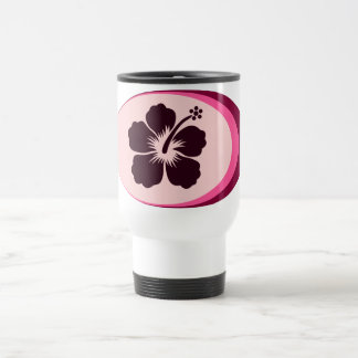Mug De Voyage Conception ovale de ketmie de forme
