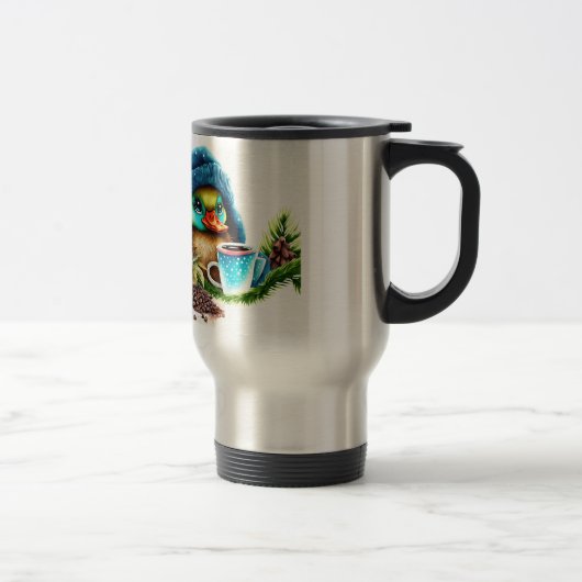 Mug De Voyage Conception Quirky Coffee Lover Duck (Droit)