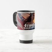 Mug De Voyage Conception splendide du 4 juillet - Feux d'artific (Devant gauche)