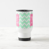 Mug De Voyage Conception verte en bon état de monogramme de (Centre)