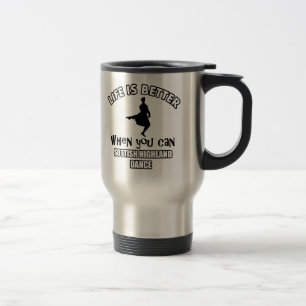 Mug De Voyage Conceptions des montagnes écossaises de danse