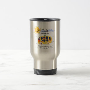 Mug De Voyage conducteur d'autobus scolaire merci d'aller plus l