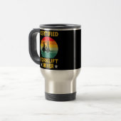 Mug De Voyage Conducteur de chariot élévateur à fourche certifié (Devant gauche)