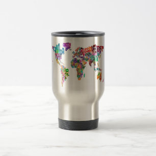 Mug De Voyage Configuration de texte du monde