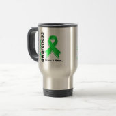 Mug De Voyage Conscience 5 de la maladie de Lyme (Devant gauche)