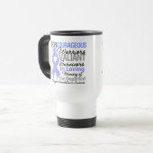Mug De Voyage Conscience de cancer de l'estomac de soutien (Devant gauche)