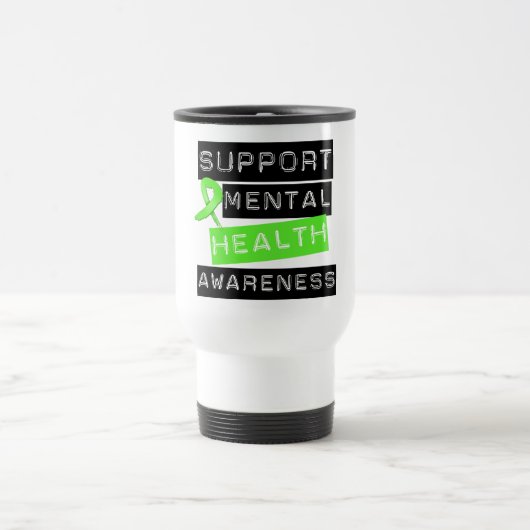 Mug De Voyage Conscience de santé mentale de soutien (Centre)