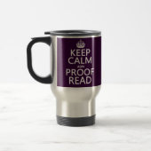 Mug De Voyage Conserver le calme 'et' Proofread (et) (dans n'imp (Gauche)