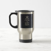 Mug De Voyage Conserver le calme pour votre texte sur le style d (Gauche)