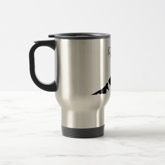 Mug De Voyage Conserver Noir Moderne En Simple (Gauche)
