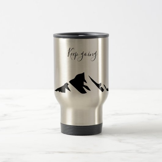 Mug De Voyage Conserver Noir Moderne En Simple (Centre)
