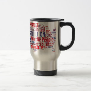 Mug De Voyage Constitution des Etats-Unis dans la forme des