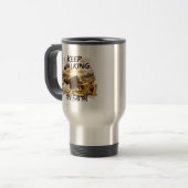 MUG DE VOYAGE CONTINUEZ À MARCHER – PAR LA FOI (Devant gauche)