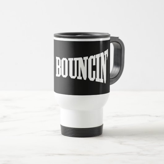 Mug De Voyage Continuez à rebondir. (Devant droit)
