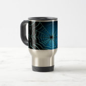 Mug De Voyage Cool Blue Spider Web (Devant gauche)