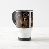 Mug De Voyage Cool Cat Guitarist – Minimal Elegant Design (Devant gauche)